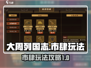 大周列国志市肆玩法🔥超全攻略🎉截图1