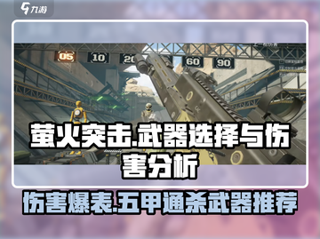 萤火突击🔥五甲伤害最高枪械排行！新手必看截图1