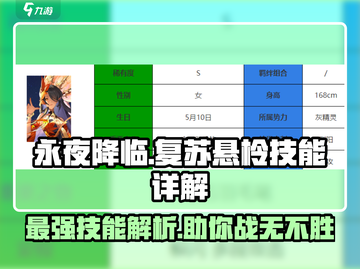 永夜降临：复苏悬柃技能大揭秘💥🔥截图1