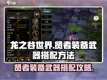 龙之谷世界🔥贤者装备武器搭配攻略🌟截图1