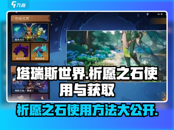 塔瑞斯世界✨祈愿之石获取+使用攻略超简单！截图1