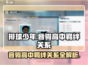 排球少年手游🔥音驹高中羁绊关系大揭秘！截图1