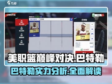 美职篮巅峰对决🔥巴特勒球员详情一览🏀截图1