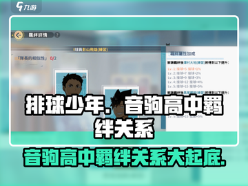 排球少年手游🔥音驹高中羁绊关系大揭秘！截图1