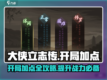 大侠立志传开局加点🔥新手必看！💡截图1