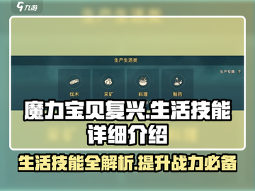 魔力宝贝复兴版🔥生活制造技能全解析！游戏技巧大公开截图1