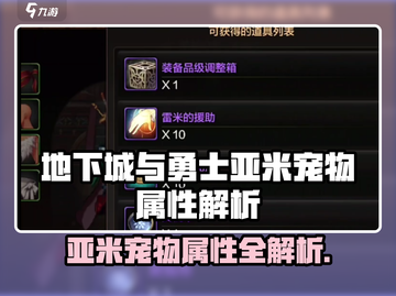《DNF手游亚米宠物属性全解析💥》✨截图1