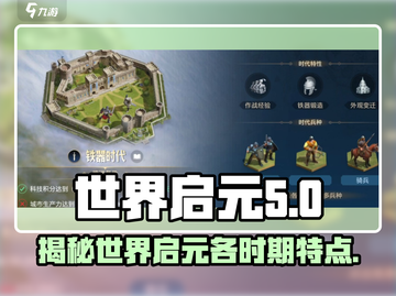 世界启元时代🔥各时期特点全揭秘！游戏玩家必看⚡截图1