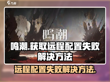 鸣潮💥远程配置获取失败？解决方法在这里！🎮截图1