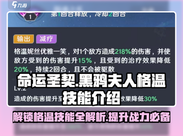 命运圣契🔥黑鸦夫人格温技能全解析！✨截图1