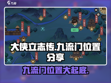 《大侠立志传》九流门位置大起底💥游戏迷必看！截图1