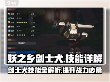 妖之乡剑士犬技能大曝光！🔥游戏党必看💡截图1