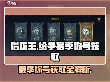 指环王🔥纷争赛季称号获取秘籍💎截图1