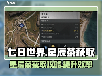 七日世界🔥星辰茶获取攻略🌟轻松搞定！截图1