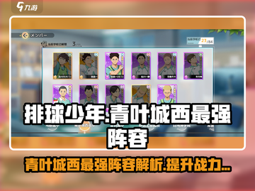 排球少年手游🔥青叶城西最强阵容曝光！💥截图1