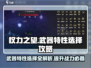 权力之望🔥武器特性选择攻略，掌握玩法称霸游戏！