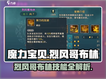 魔力宝贝🔥烈风哥布林技能解析，玩转复兴必备！截图1