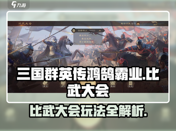 三国群英传鸿鹄霸业🔥比武大会玩法攻略来了！截图1
