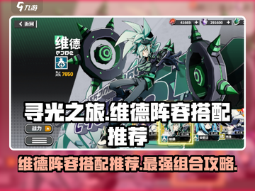 寻光之旅🔥维德最强阵容搭配推荐🎉截图1