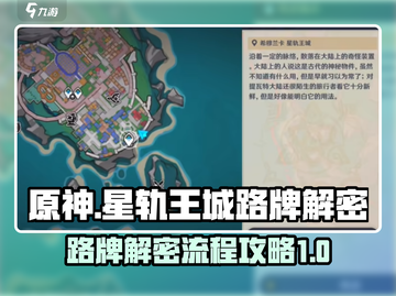 原神✨：星轨王城路牌解密全流程大起底！截图1