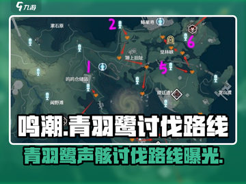 鸣潮🔥青羽鹭声骸讨伐路线超全攻略！🎉截图1