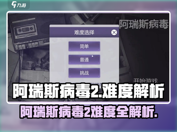 🎮《阿瑞斯病毒2》超难模式开启攻略！截图1
