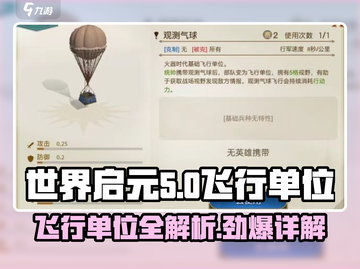 世界启元🔥飞行单位全解析，游戏党必看！🚀截图1