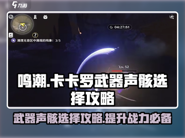 鸣潮⚡卡卡罗武器声骸最佳选择攻略来了！截图1