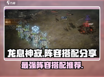 龙息神寂🔥最强阵容搭配，手游党必看！截图1