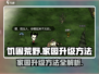 饥困荒野家园升级秘籍🔥快速提升战力不容错过！