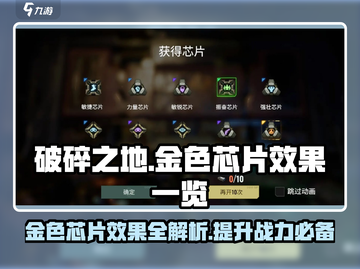 破碎之地🔥金色芯片全解析！游戏党必看👇截图1