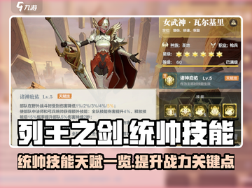 列王之剑统帅技能🔥天赋加点全攻略✨截图1