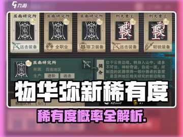 🔥物华弥新稀有度大揭秘！💎抽卡必看概率攻略🎮截图1
