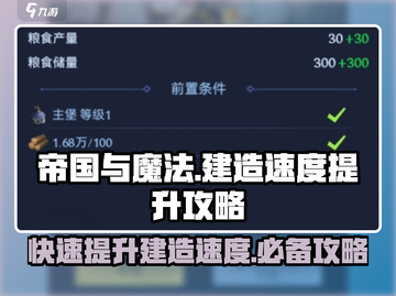 帝国与魔法⚡建造速度提升秘籍💎截图1