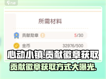 心动小镇🔥贡献徽章获取秘籍，快速上手指南！截图1