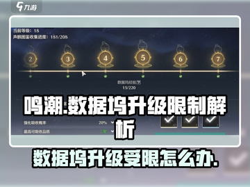 鸣潮💥数据坞升级不了？等级限制真相揭秘！截图1