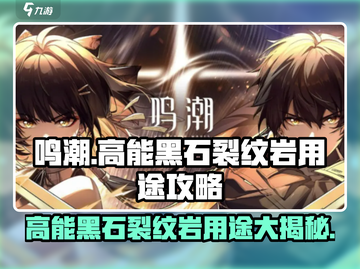 鸣潮⚡高能黑石与裂纹岩用途大揭秘！🔥截图1