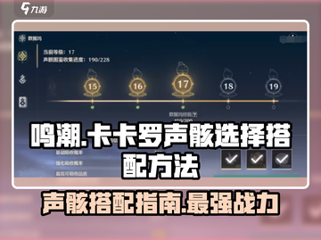 鸣潮🔥卡卡罗声骸最佳搭配攻略来啦！截图1