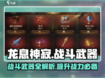 龙息神寂🔥超全战斗武器介绍，玩家必看！截图1