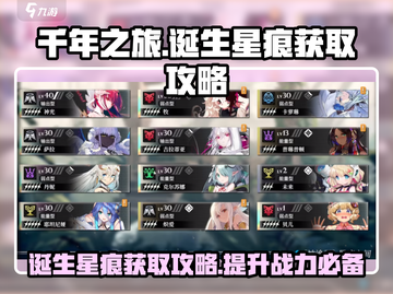千年之旅🔥诞生星痕获取全攻略✨截图1