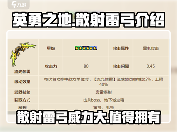 英勇之地散射雷弓🔥超强装备一击制胜！截图1