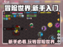 冒险世界🔥新手必看！快速上手攻略💎