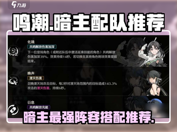 鸣潮暗主配队推荐🔥游戏高手必备阵容✨截图1