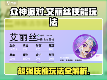 《众神派对》艾丽丝技能超详细🔥玩法攻略来啦！截图1