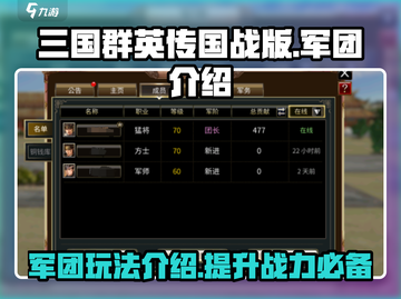 三国群英传国战版🔥军团系统全面解析🎉截图1