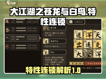大江湖之苍龙与白鸟🔥特性连锁全解析🎉截图1