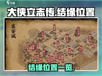 大侠立志传🔥全地图结缘位置大公开！📌截图1