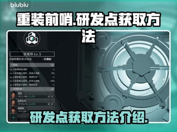 重装前哨🔥研发点获取秘籍，轻松躺赢！截图1