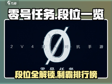 零号任务🔥段位全揭秘💥游戏玩家必看！截图1