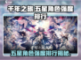 《千年之旅》五星角色强度榜💥最强角色TOP5🎮